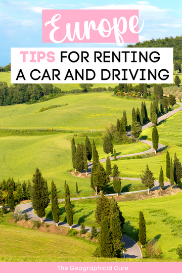 must know tips for renting a car and driving in Europe