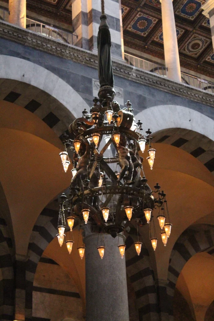 bronze chandelier