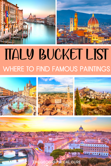 Pinterest pin for guide to the best art in Italy