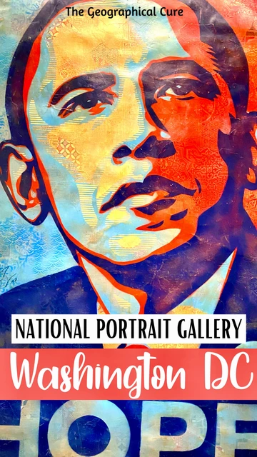 Pinterest pin for guide to the National Portrait Gallery