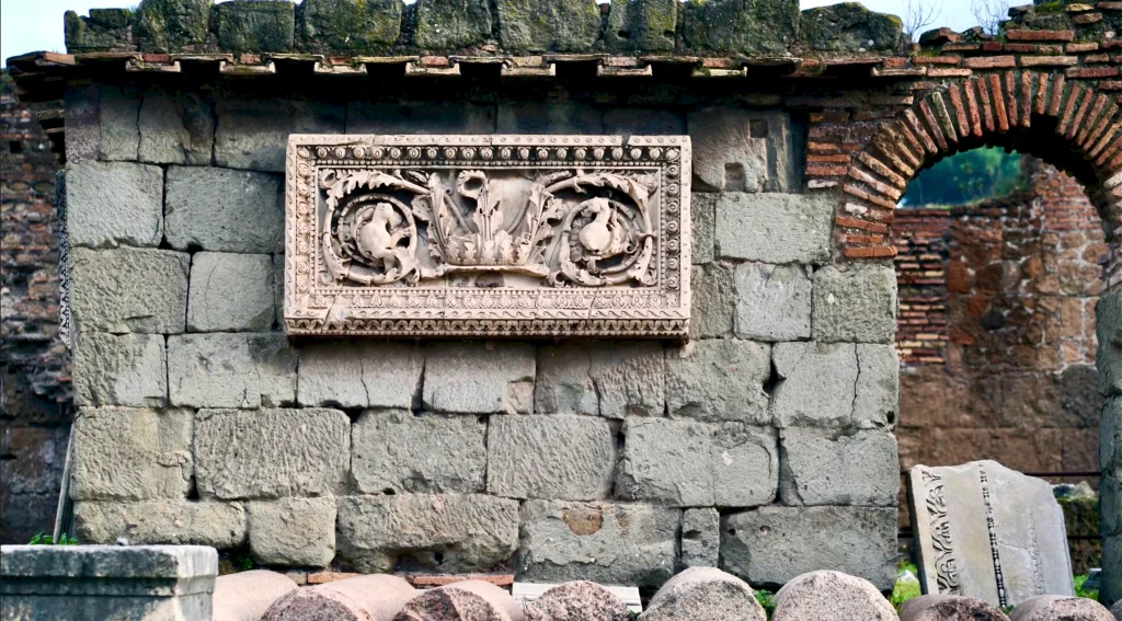 decorative relief in the forum