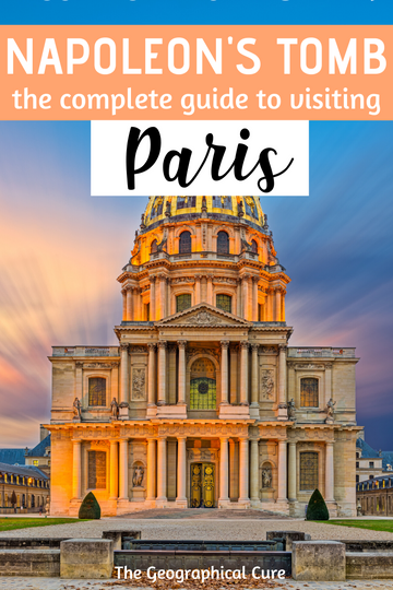 Pinterest pin for guide to visiting Les Invalides