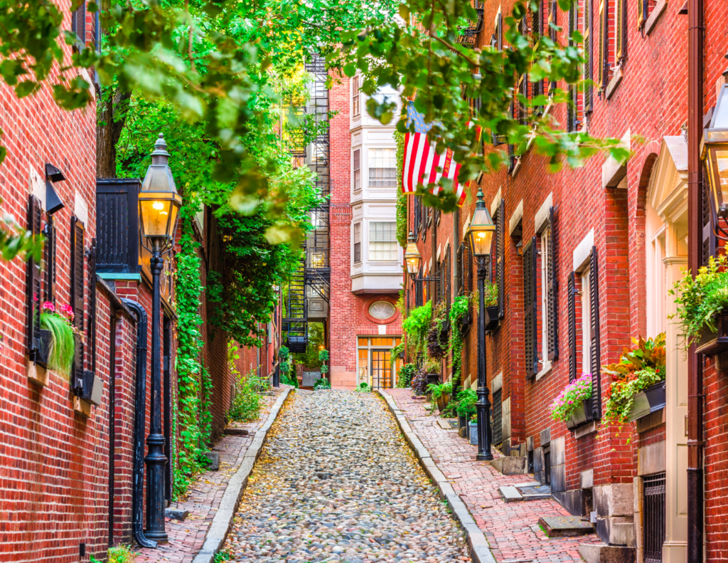 Acorn Street in Beacon Hill