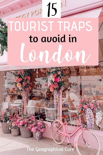 Pinterest pin for tourist traps to avoid in London