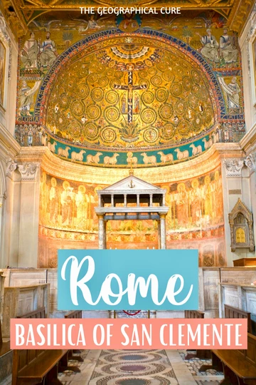Pinterest pin for guide to the Basilica of San Clemente