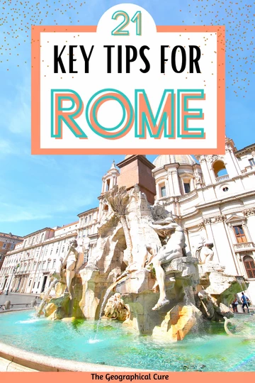 useful tips for visiting Rome Italy