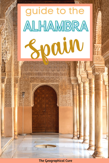 Pinterest pin for guide to the Alhambra