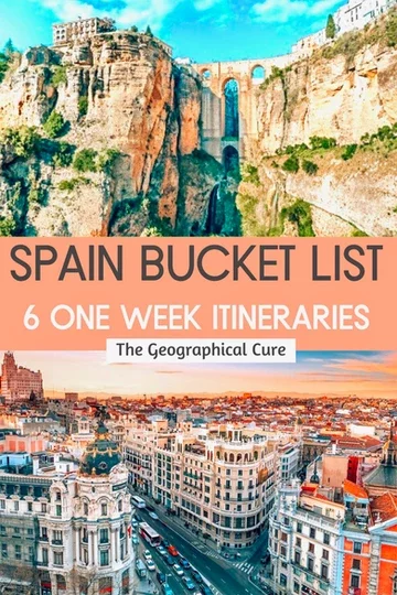pin for one week Spain itineraries