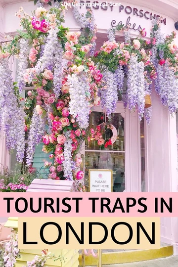 Pinterest pin for tourist traps in London