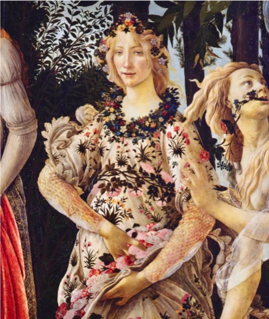 detail of Botticelli's Primavera