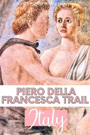 Pinterest pin for guide to the art works of Piero della Francesca