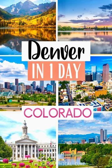 Pinterest pin for one day in Denver itinerary