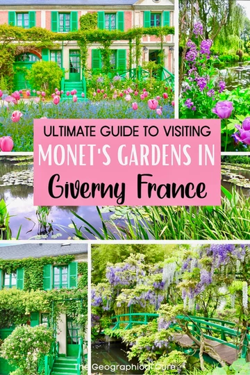 Pinterest pin for guide to Monet's house and gardens in Giverny France