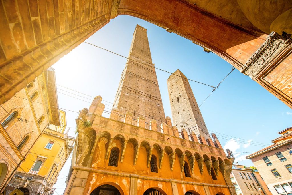 leaning towers of Bologna