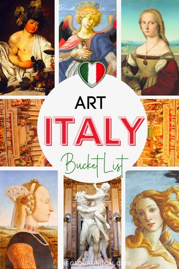 Pinterest pin for where to find the best art in Italy