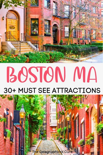 Pinterest pin for best landmarks in Boston