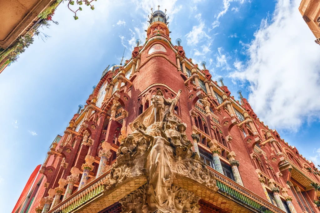 sculpture on exterior facade