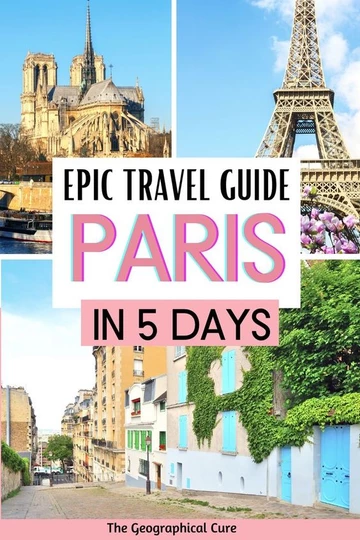 pin for 5 days in Paris itinerary 