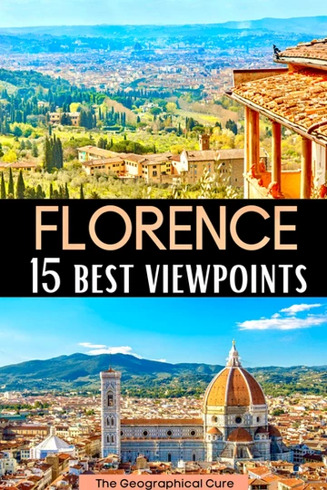 Pinterest pin for guide to where to find the best views in Florence Italy