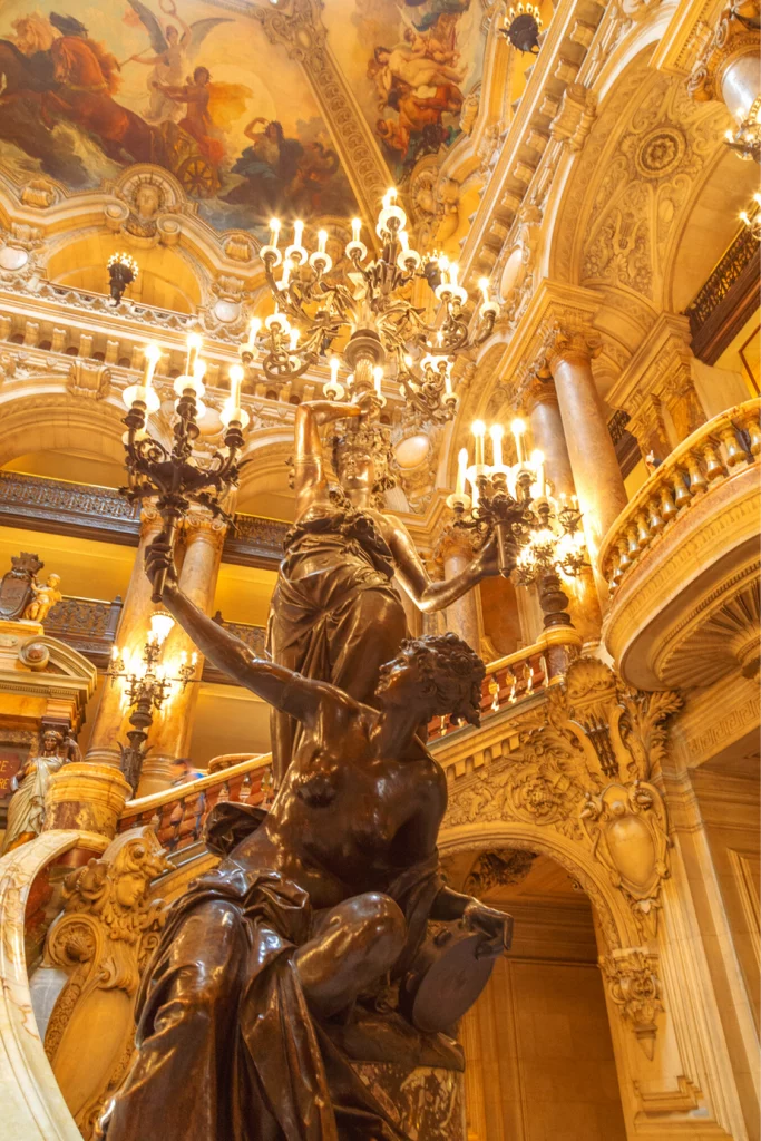 sculptures in the opera house