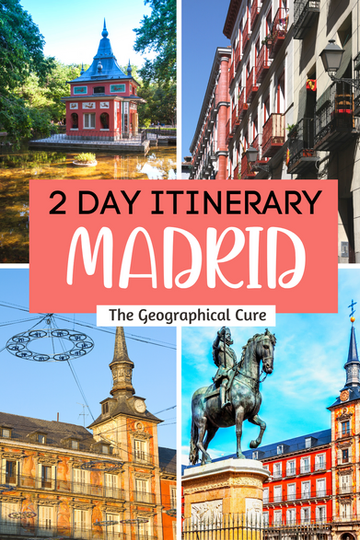 Pinterest pin for 2 days in Madrid itinerary