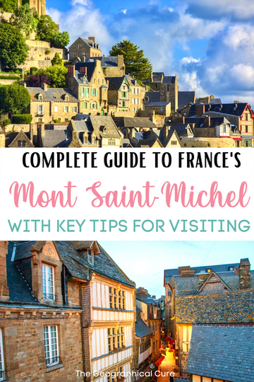 Pinterest pin for guide to Mont Saint-Michel