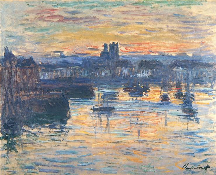 Monet, Port of Dieppe Evening