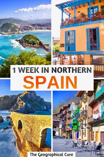 Pinterest pin for one week in northern Spain itinerary