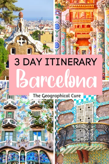 pin for 3 days in Barcelona itinerary