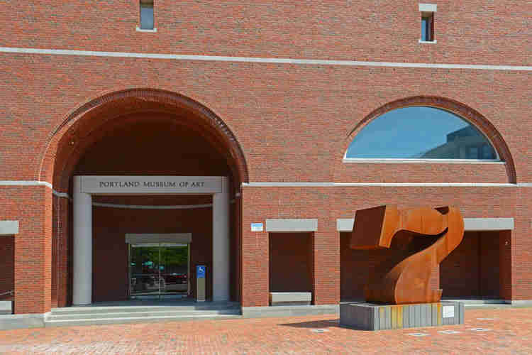 entrance to the Portland Museum of Art