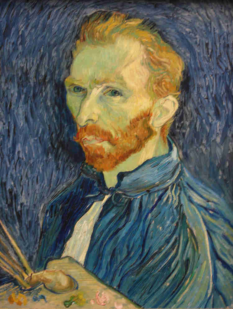 Van Gogh, Self Portrait with Palette, 1889
