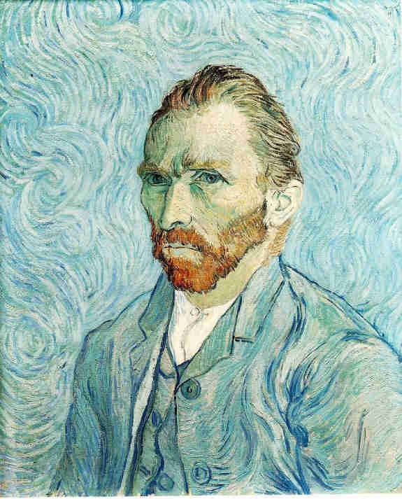 Van Gogh, Self-Portrait, 1889, the most famous Van Gogh painting at the Musee d'Orsay