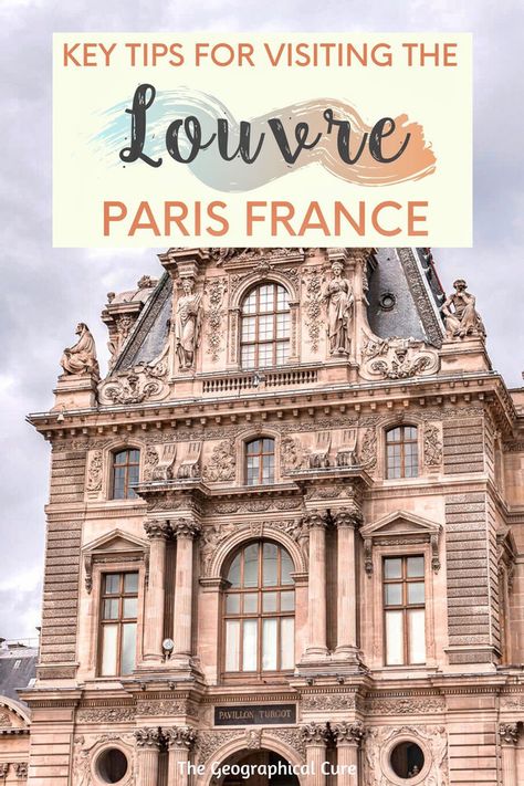 Pinterest pin fortips for visiting the Louvre in Paris