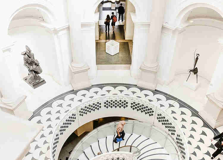 the beautiful atrium of the Tate Britain