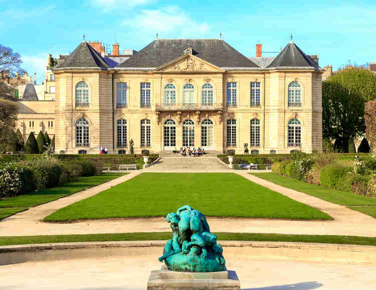 the beautiful Rodin Museum in Paris, housed in the Hotel Biron