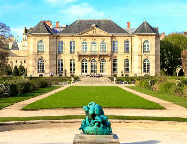 the beautiful Rodin Museum in Paris, housed in the Hotel Biron