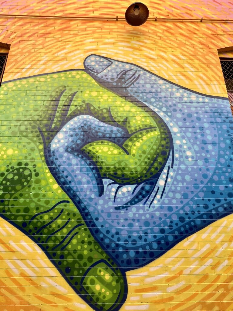 part of Austin Zucchini-Fowler mural