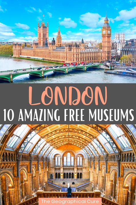 Pinterest pin for guide to free museums in London