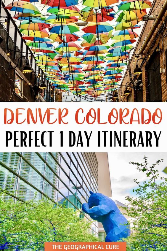 Pinterest pin for one day n Denver itinerary
