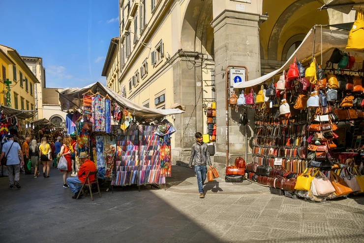 the outdoor part of San Lorenzo Market
