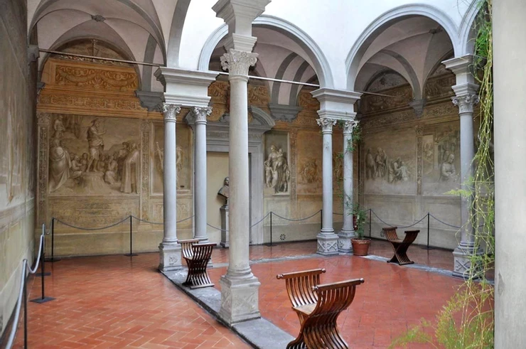 Andrea del Sarto frescos in the Chiostro dello Scalzo