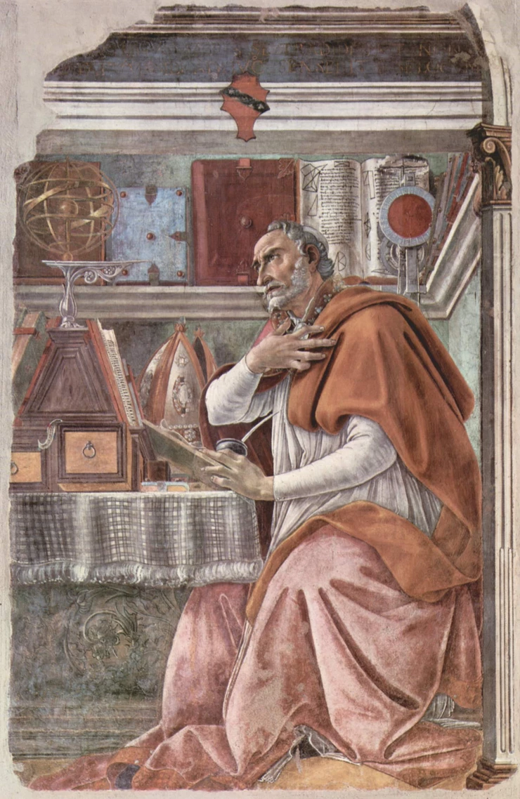 Sandro Botticelli, St. Augustine in His Study, 1480