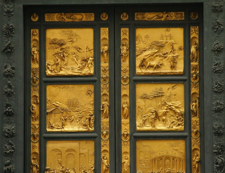Ghiberti's gorgeously restored Gates of Paradise, 1425-52