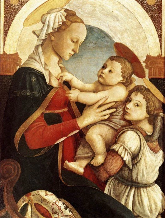 Botticelli, Madonna and Child With an Angel, 1465-67