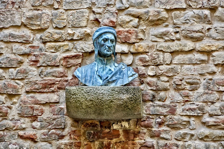 Bust of Dante Alighieri at Dante’s Museum