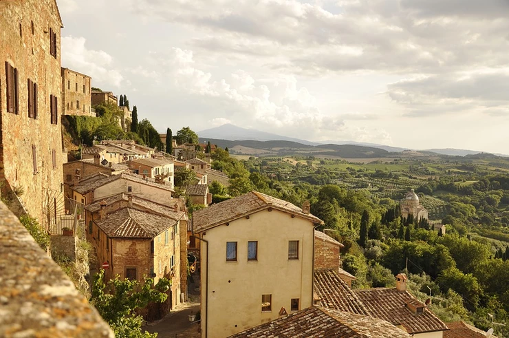 the beautiful town of Montepulciano