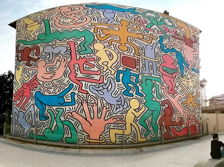 Keith Haring's last mural, Tuttomondo