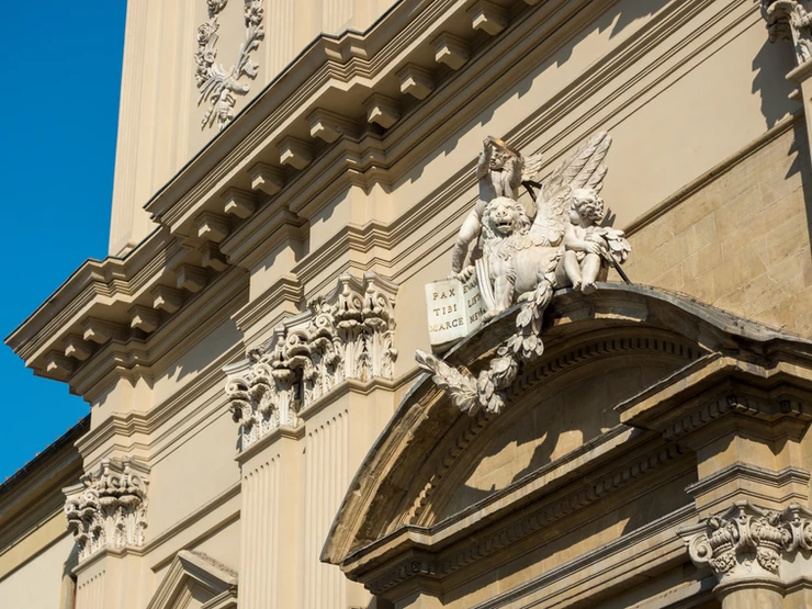 detail of the facade of San Marco Monastery