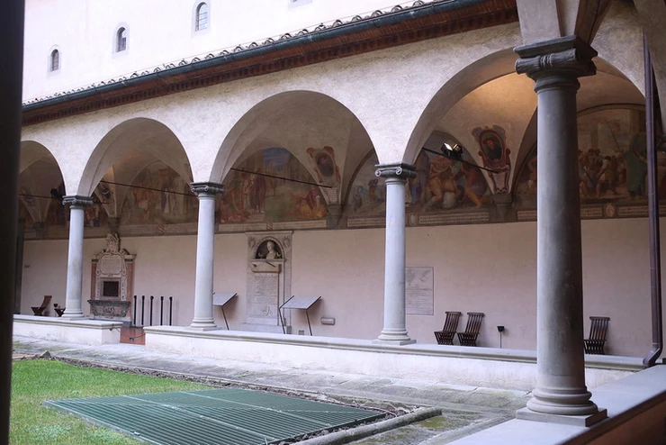the cloister of San Marco Monastery, a beautiful hidden gem in Florence