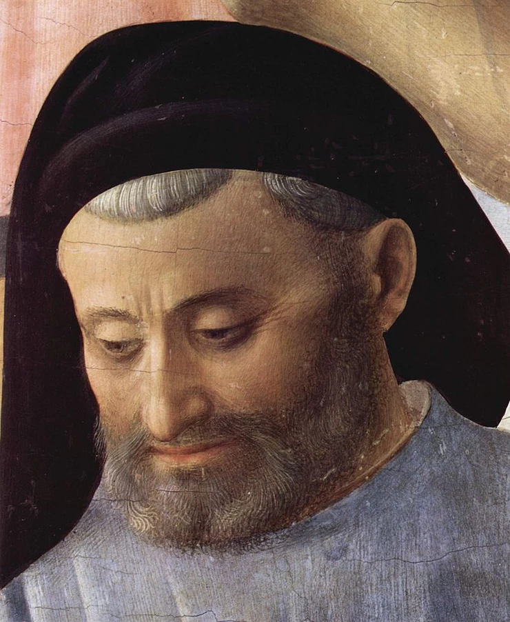 Fra Angelico, Portrait of Michelozzo in his Deposition, 1396 -- in San Marco